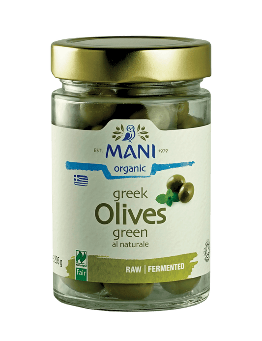 Organic Green Olives al Naturale